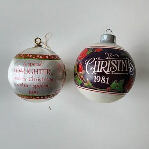 VTG 1981 Christmas Ornaments Holly Hobbie 44 Year Old Special Daughter Gift Idea